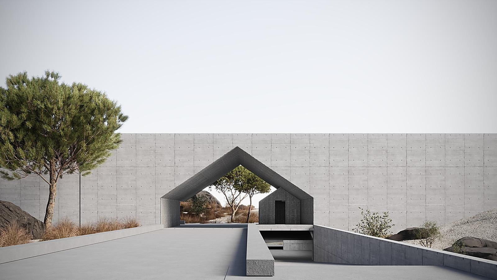 Arhitektonski render uljare Olive Montenegro